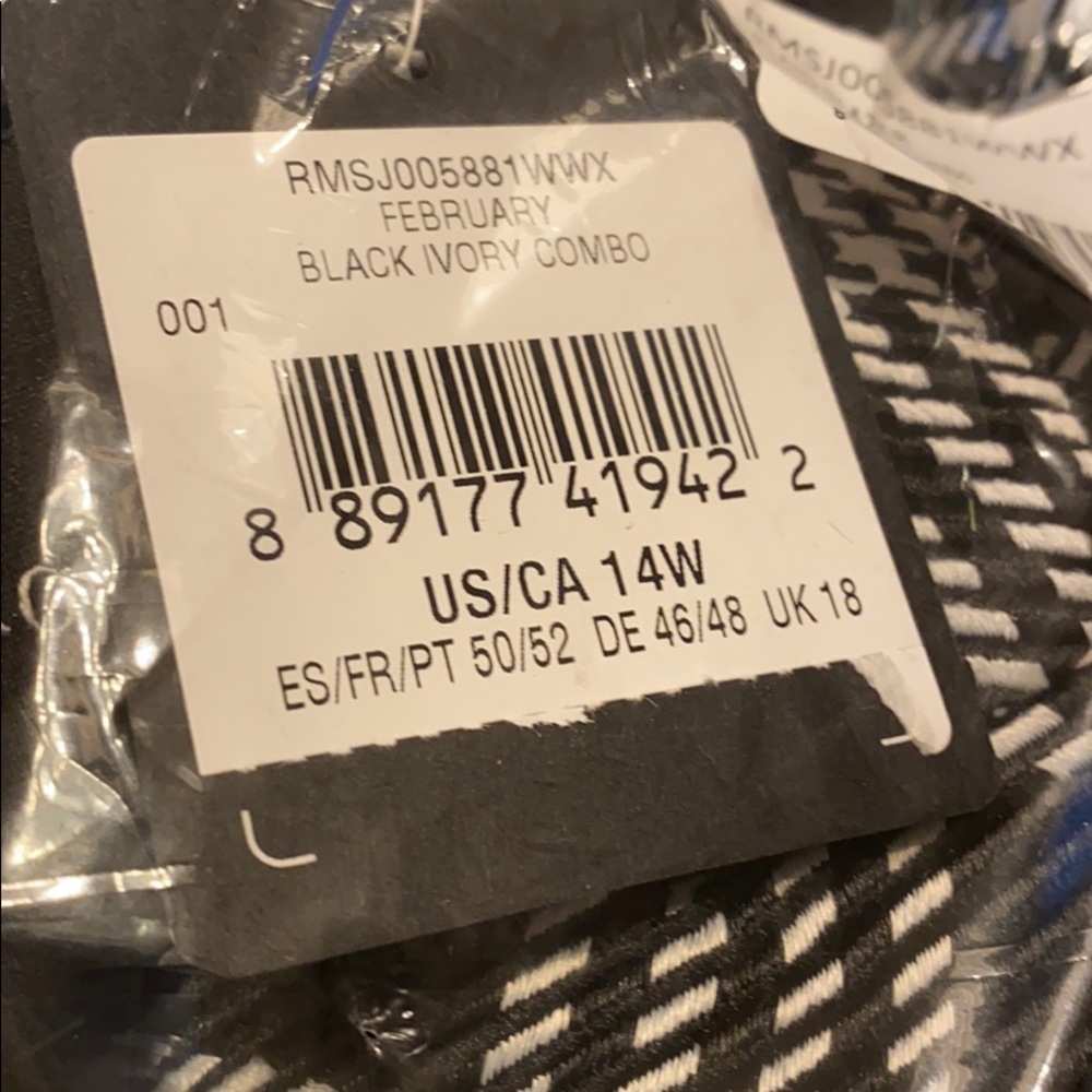 Rachel Roy Plaid Blazer black and white NWT - Picture 7 of 8